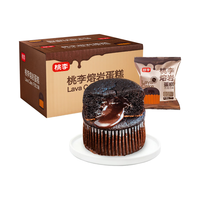 桃李熔岩巧克力味夹心蛋糕 营养早餐下午茶糕点心零食70g*6袋