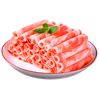 滩羊鲜生 宁夏滩羊肉 生鲜国产原切羊肉卷涮羊肉片冷冻小肥羊卷火锅食材 滩羊羔羊卷300g*4