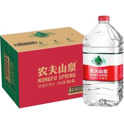 农夫山泉 饮用天然水4L*6桶整箱装水天然矿物质弱碱性随机发货