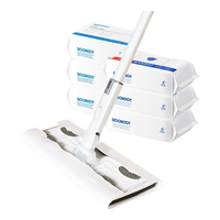 BOOMJOY 宝家洁 静电除尘纸拖把吸尘纸一次性拖布家用平板拖把 N2+干巾3包+湿巾3包