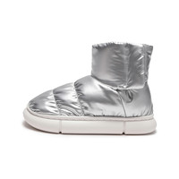 热风秋季女士时尚休闲靴舒适保暖简约雪地靴百搭鞋子女 S