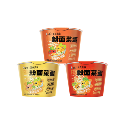白象 方便面粉面菜蛋 金汤肥牛麻辣烫番茄牛腩混合865g/6桶 粉丝卤蛋 3口味组合
