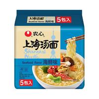 NONGSHIM 农心 上海汤面海鲜味方便面117.8g*5袋拉面泡面辛拉面整袋装