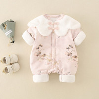 新生儿秋冬加厚连体衣冬季女宝宝哈