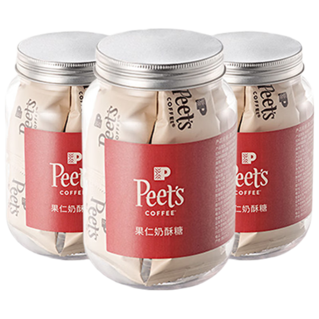 88VIP：皮爷咖啡 果仁奶酥糖 108g*3罐