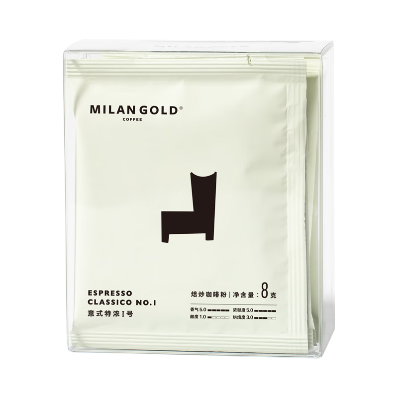 MILANGOLD 金米兰 意式特浓冷萃冷热袋泡咖啡 黑咖啡8g*5包
