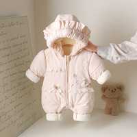 新款超萌可爱女宝宝保暖外出服