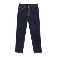 男装 黑色锥形牛仔裤小脚莱卡弹力不易褪色凉爽