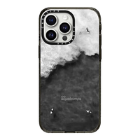 CASETIFY分割对比防摔手机壳适用于iPhone14promax透明黑框
