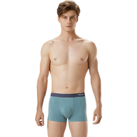 SCHIESSER 舒雅 男士平角内裤套装 E5/20568T 2条装(铬绿色+深湖蓝) M