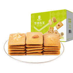 良品铺子 坚果奶芙 380g 饼干