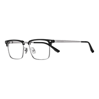 蔡司(ZEISS)泽锐单光防蓝光眼镜 近视高清镜片配镜架时尚潮流超轻镜框套装 亮浅枪亮黑-HK镜架H83010C1/2 1.6泽锐 钻立方铂金膜