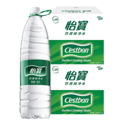 怡宝 纯净水1.55L*12瓶*2箱 大瓶饮用水非矿泉水泡茶煲汤整箱 囤货装