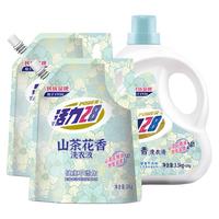 活力28 Power28 28 2828山茶花洗衣液组合装共15.2斤去渍留香持久香氛去污护色护衣洗衣液 3.6kg*1瓶+2kg*2袋