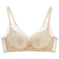 都市丽人女士内衣文胸小花心蕾丝婴肌棉柔软舒适花形杯格桑花系列女2B353J