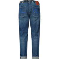 EVISU 男士提花裤头窄脚牛仔裤2ESHTM2JE11817CT 牛仔蓝