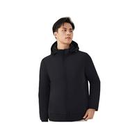 雅戈尔(YOUNGOR)羽绒服男立领可脱帽羽绒服内充绒面无压线简约时尚 黑色 175/96A