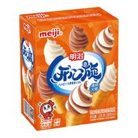 明治 meiji【自选5盒】冰淇淋雪糕多口味任选系列 开心旋雪糕筒38g*6个