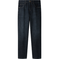 HLA 海澜之家 男士轻商务时尚系列加绒加厚牛仔裤 HKNAW4W150A 牛仔蓝过渡色深2F L