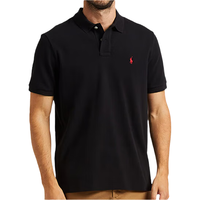 拉夫劳伦(Ralph Lauren)夏季潮流休闲男短袖t恤polo衫710782592 001黑色 S