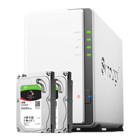 群晖(Synology)DS223j 搭配2块希捷(Seagate) 4TB酷狼IronWolf ST4000VN006硬盘套装