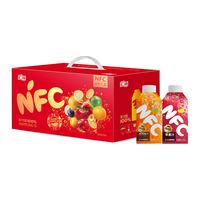 汇源100%NFC夺目瓶缤纷礼盒200ml*10瓶苹果子橙汁西梅汁年货礼盒