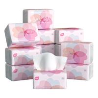 洁柔缤纷抽纸100抽3层无香卫生纸餐巾整箱纸巾家庭装纸巾 100抽*24包