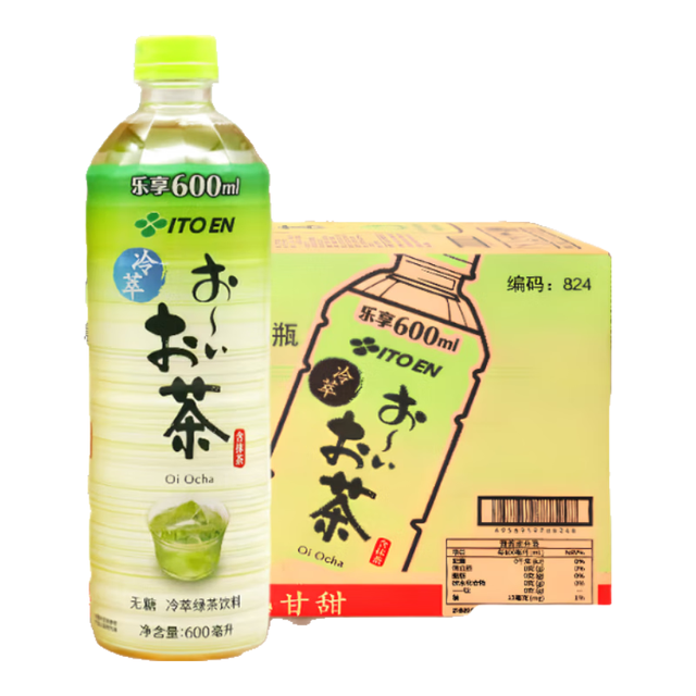 88VIP：伊藤园 ITO EN 伊藤园 无糖冷萃绿茶饮料 600ml*15瓶