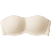 有棵树女士内衣无肩带薄款文胸小胸聚拢防滑裹胸隐形抹胸 肤色 L