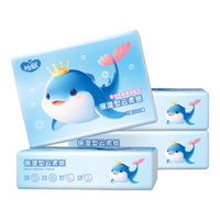 怡飘悬挂式抽纸云柔巾乳霜纸母婴儿 3层 100抽*4包