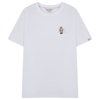 Teenie Weenie【凉感防晒】小熊2024夏装简约休闲短袖T恤上衣 白色 170/L