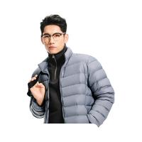 网易严选男式轻型羽绒服秋冬短款轻盈保暖白鸭绒轻薄排骨羽绒服羽绒内胆 3D版型升级款-灰蓝 XXL