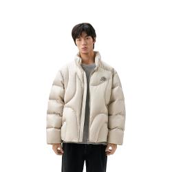 太平鸟 男装羽绒服美式复古面包服冬季宽松潮流外套 浅卡其色 L 浅卡其色 第一批