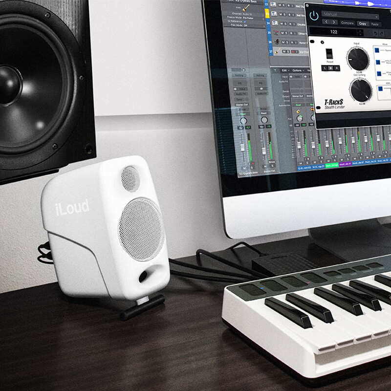 IK MULTIMEDIA iLoud Monitor MM MTM MKII 3寸蓝牙音箱听歌录音室有源监听音箱 iLoud MM 白色【赠落地支架】