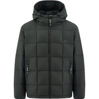 CAT 男士休闲三防防风防泼水防污绗线连帽羽绒服