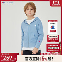 Champion 冠军男女儿童连帽卫衣外套2025秋季新款大小童亲子针织童装上衣潮