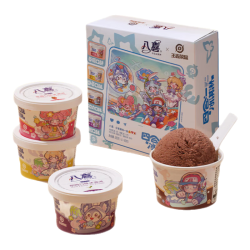八喜 冰淇淋 雪糕 冰激凌 慕斯四合一80g*4杯 杯装组合