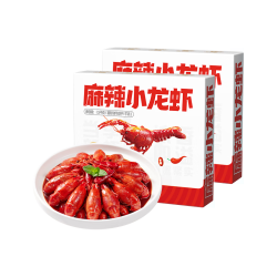 海底捞 麻辣蒜蓉小龙虾2026年新虾4-6钱/只加热即食小龙虾 2500g 麻辣味 小龙虾(1.25kg*2盒)