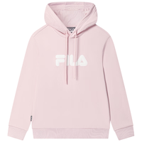 FILA斐乐款连帽卫衣2025秋季休闲宽松针织长袖上衣 【加绒版】桃仙粉-PK 2XL