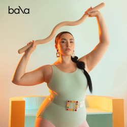 Bala Bangles Bala Beam’s 弯曲杠铃杆 硅胶包边