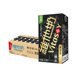 维他奶 黑豆奶植物蛋白饮料250ml*24盒 营养早餐豆奶 整箱装