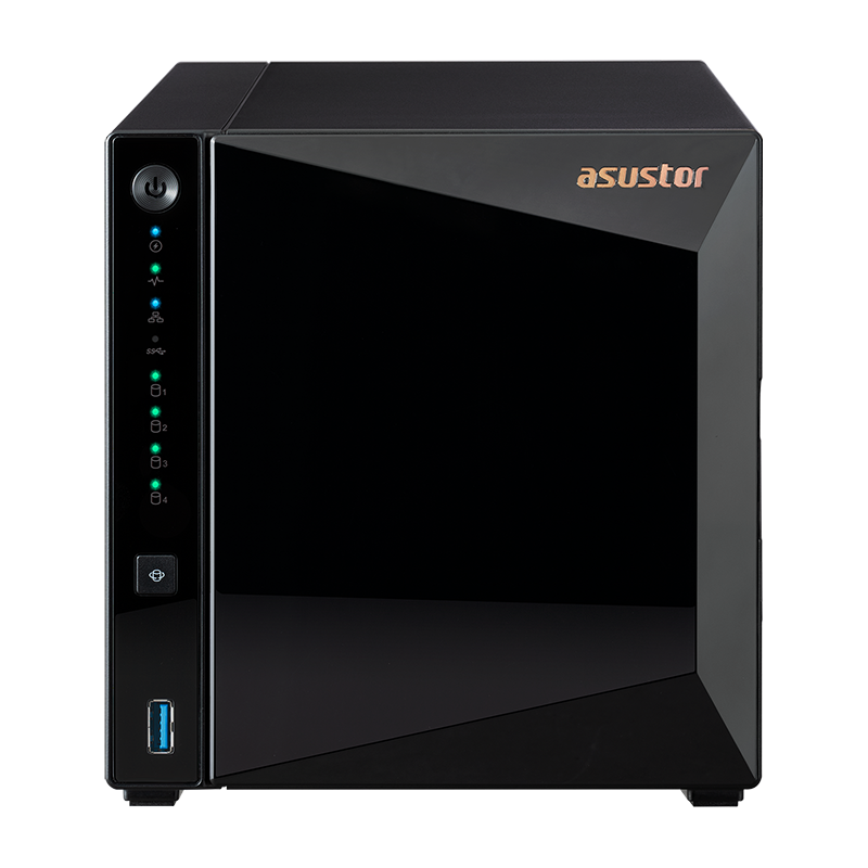 ASUSTOR 爱速特 AS5404T 4盘位NAS网络存储器私有云盘家用公司文件共享nas存储器