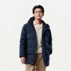 波司登 90%绒短款连帽羽绒服 男款 B250245121XS