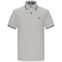 navigare 纳维凯尔 意大利小帆船短袖polo衫男夏季纯棉薄款透气轻商务休闲翻领体恤衫 浅灰 L/50