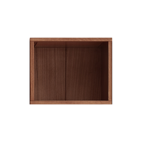 源氏木语实木组合书柜顶柜储物柜大容量收纳柜格子柜(开放格)0.42米 胡桃色书柜顶柜(开放格)0.42米