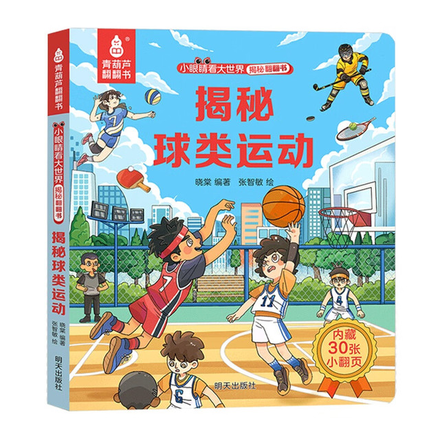 《揭秘翻翻书3d立体书：揭秘球类运动》