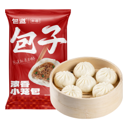 包道 [任选5件]鲜肉小笼包酸菜卤肉包子馅饼点心速冻食品早餐 什锦小笼包240g/袋*12只