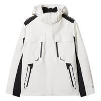 卡宾男装 三防连帽羽绒服90鸭绒工装外套宽松山系风H 米白色12 54/185/XXL