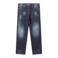 Cabbeen 卡宾 男装潮流破洞牛仔裤直筒裤街头J3234116007商场同款 蔚蓝色47 30