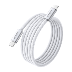 Anker 140W快充 Type-C充电线  尼龙织 Type-C Type-C 140W 白 5A 京东独家140W1.5m